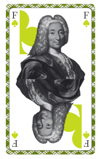 Pierre Fauchard's playing card graphic